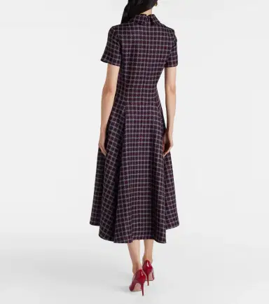 Emilia Wickstead Jody houndstooth wool-blend midi dress | Thumbnail 3 Emilia Wickstead Jody houndstooth wool-blend midi dress | Thumbnail 3
