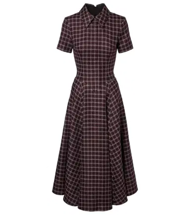 Emilia Wickstead Jody houndstooth wool-blend midi dress | Thumbnail 1 Emilia Wickstead Jody houndstooth wool-blend midi dress | Thumbnail 1