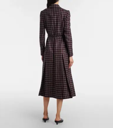 Emilia Wickstead Chaney houndstooth wool-blend midi dress | Thumbnail 5 Emilia Wickstead Chaney houndstooth wool-blend midi dress | Thumbnail 5