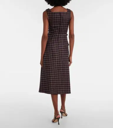Emilia Wickstead Petra houndstooth wool-blend midi dress | Thumbnail 3 Emilia Wickstead Petra houndstooth wool-blend midi dress | Thumbnail 3