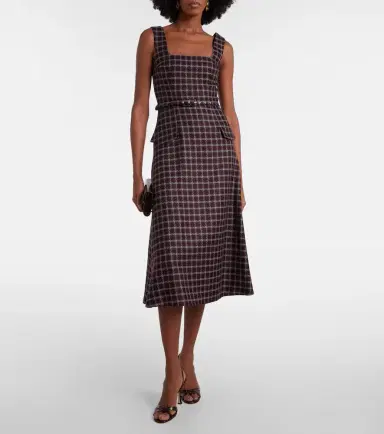 Emilia Wickstead Petra houndstooth wool-blend midi dress | Thumbnail 5 Emilia Wickstead Petra houndstooth wool-blend midi dress | Thumbnail 5