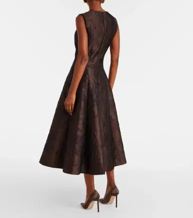 Emilia Wickstead Flared embroidered midi dress | Thumbnail 5 Emilia Wickstead Flared embroidered midi dress | Thumbnail 5