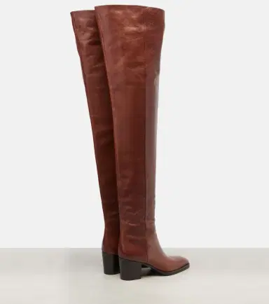 Saint Laurent Odeon leather over-the-knee boots | Thumbnail 4 Saint Laurent Odeon leather over-the-knee boots | Thumbnail 4