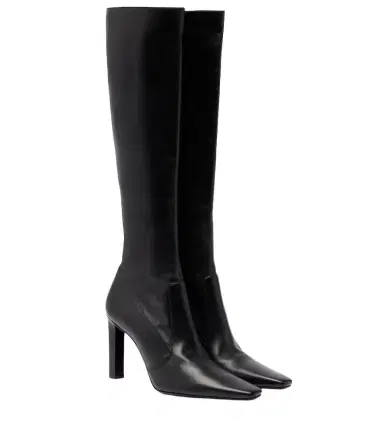 Saint Laurent Francoise 95 leather knee-high boots | Thumbnail 1 Saint Laurent Francoise 95 leather knee-high boots | Thumbnail 1