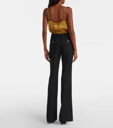 Versace Leopard-print silk satin bodysuit | Thumbnail 5 Versace Leopard-print silk satin bodysuit | Thumbnail 5