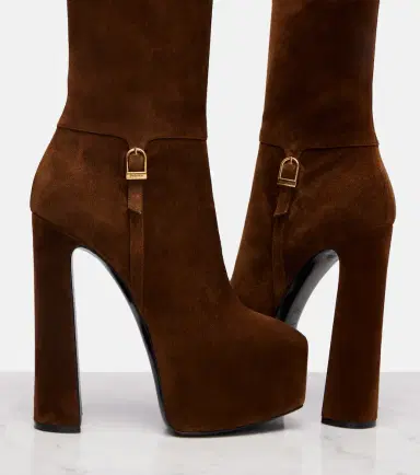 Saint Laurent Nico 155 suede platform ankle boots | Thumbnail 2 Saint Laurent Nico 155 suede platform ankle boots | Thumbnail 2