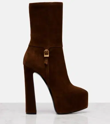 Saint Laurent Nico 155 suede platform ankle boots | Thumbnail 3 Saint Laurent Nico 155 suede platform ankle boots | Thumbnail 3