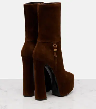 Saint Laurent Nico 155 suede platform ankle boots | Thumbnail 4 Saint Laurent Nico 155 suede platform ankle boots | Thumbnail 4