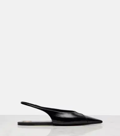 Saint Laurent Babylone leather slingback flats | Thumbnail 3 Saint Laurent Babylone leather slingback flats | Thumbnail 3