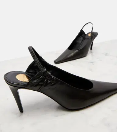 Saint Laurent Anne-Marie 75 leather slingback pumps | Thumbnail 3 Saint Laurent Anne-Marie 75 leather slingback pumps | Thumbnail 3