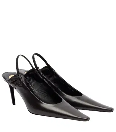 Saint Laurent Anne-Marie 75 leather slingback pumps | Thumbnail 1 Saint Laurent Anne-Marie 75 leather slingback pumps | Thumbnail 1