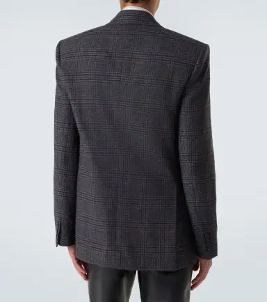 Saint Laurent Checked wool and cashmere blazer | Thumbnail 5 Saint Laurent Checked wool and cashmere blazer | Thumbnail 5