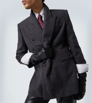Saint Laurent Checked wool and cashmere blazer | Thumbnail 7 Saint Laurent Checked wool and cashmere blazer | Thumbnail 7