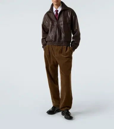 Saint Laurent Cotton corduroy wide-leg pants | Thumbnail 2 Saint Laurent Cotton corduroy wide-leg pants | Thumbnail 2