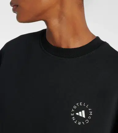 adidas by Stella McCartney Logo cotton-blend jersey sweatshirt | Thumbnail 2 adidas by Stella McCartney Logo cotton-blend jersey sweatshirt | Thumbnail 2