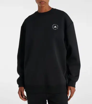 adidas by Stella McCartney Logo cotton-blend jersey sweatshirt | Thumbnail 3 adidas by Stella McCartney Logo cotton-blend jersey sweatshirt | Thumbnail 3