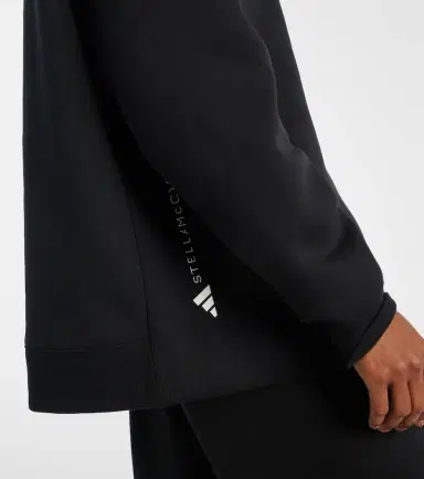 adidas by Stella McCartney Logo cotton-blend jersey sweatshirt | Thumbnail 4 adidas by Stella McCartney Logo cotton-blend jersey sweatshirt | Thumbnail 4