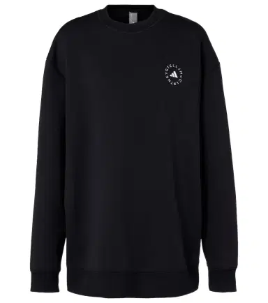 adidas by Stella McCartney Logo cotton-blend jersey sweatshirt | Thumbnail 1 adidas by Stella McCartney Logo cotton-blend jersey sweatshirt | Thumbnail 1