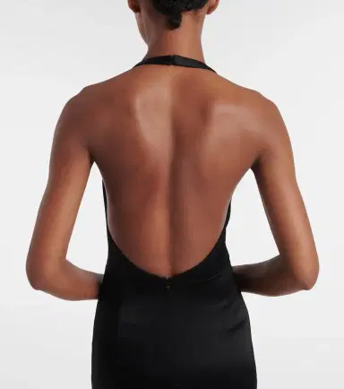 Givenchy Open-back crêpe and satin gown | Thumbnail 2 Givenchy Open-back crêpe and satin gown | Thumbnail 2