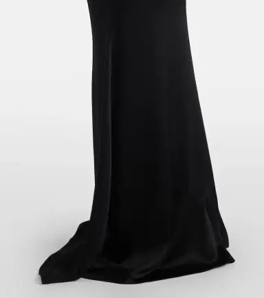Givenchy Open-back crêpe and satin gown | Thumbnail 3 Givenchy Open-back crêpe and satin gown | Thumbnail 3