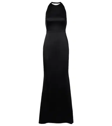 Givenchy Open-back crêpe and satin gown | Thumbnail 1 Givenchy Open-back crêpe and satin gown | Thumbnail 1