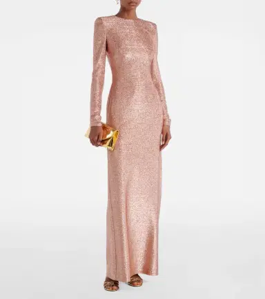 Oscar de la Renta Lamé gown | Thumbnail 2 Oscar de la Renta Lamé gown | Thumbnail 2