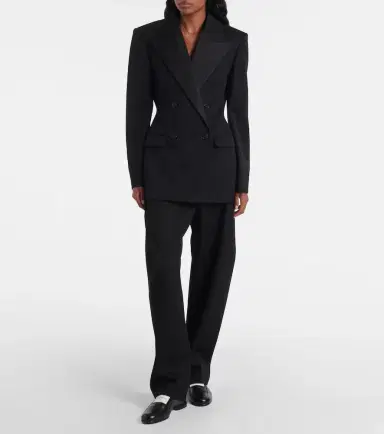Givenchy Cocoon wool grain de poudre barrel-leg pants | Thumbnail 6 Givenchy Cocoon wool grain de poudre barrel-leg pants | Thumbnail 6