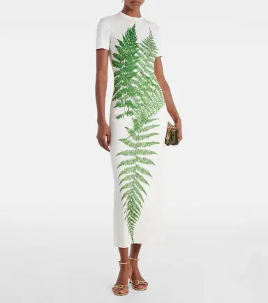 Oscar de la Renta Printed jersey T-shirt dress | Thumbnail 2 Oscar de la Renta Printed jersey T-shirt dress | Thumbnail 2