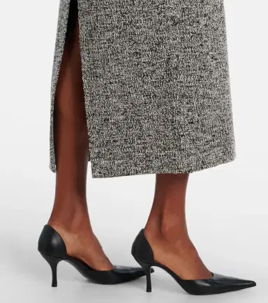 Oscar de la Renta Floral-appliqué cotton-blend tweed midi dress | Thumbnail 5 Oscar de la Renta Floral-appliqué cotton-blend tweed midi dress | Thumbnail 5