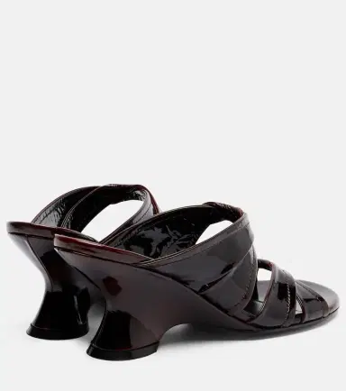 Dries Van Noten 75 patent leather wedge mules | Thumbnail 2 Dries Van Noten 75 patent leather wedge mules | Thumbnail 2