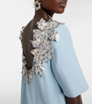 Oscar de la Renta Fern sequined wool-blend gown | Thumbnail 2 Oscar de la Renta Fern sequined wool-blend gown | Thumbnail 2