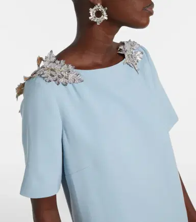 Oscar de la Renta Fern sequined wool-blend gown | Thumbnail 3 Oscar de la Renta Fern sequined wool-blend gown | Thumbnail 3