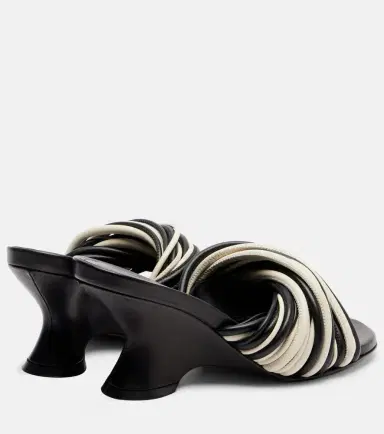 Dries Van Noten 75 leather wedge mules | Thumbnail 4 Dries Van Noten 75 leather wedge mules | Thumbnail 4