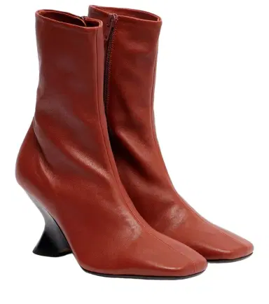 Dries Van Noten 75 leather ankle boots | Thumbnail 1 Dries Van Noten 75 leather ankle boots | Thumbnail 1
