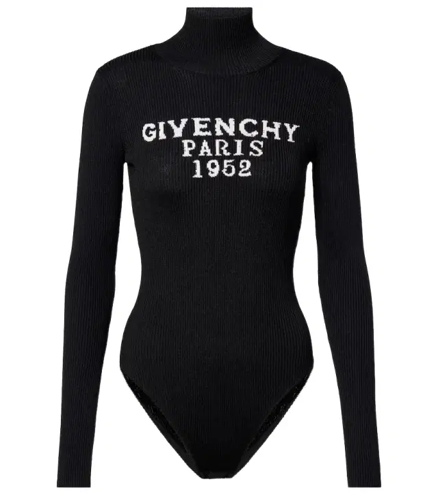 Logo ribbed-knit bodysuit Logo ribbed-knit bodysuit