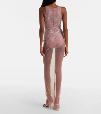 Alex Perry Crystal-embellished mesh maxi dress | Thumbnail 2 Alex Perry Crystal-embellished mesh maxi dress | Thumbnail 2