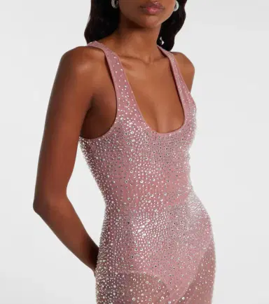 Alex Perry Crystal-embellished mesh maxi dress | Thumbnail 5 Alex Perry Crystal-embellished mesh maxi dress | Thumbnail 5
