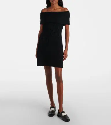 Givenchy Ribbed-knit wool and alpaca-blend minidress | Thumbnail 3 Givenchy Ribbed-knit wool and alpaca-blend minidress | Thumbnail 3