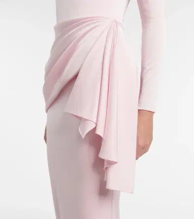 Alex Perry Draped crêpe satin cocktail dress | Thumbnail 3 Alex Perry Draped crêpe satin cocktail dress | Thumbnail 3