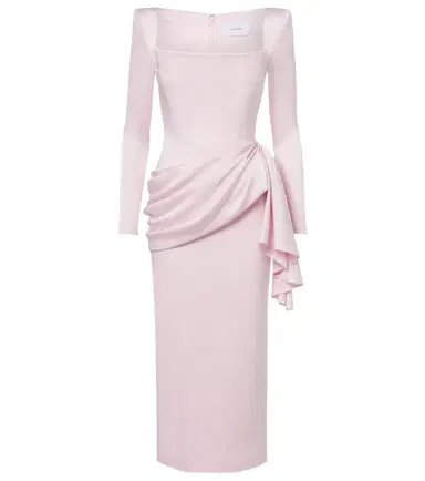 Alex Perry Draped crêpe satin cocktail dress | Thumbnail 1 Alex Perry Draped crêpe satin cocktail dress | Thumbnail 1