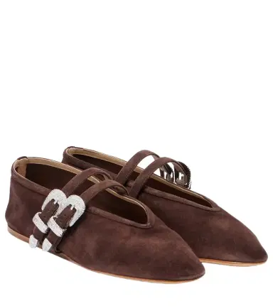 Le Monde Béryl Le Monde Béryl Claudia suede ballet flats | Thumbnail 1 Le Monde Béryl Le Monde Béryl Claudia suede ballet flats | Thumbnail 1