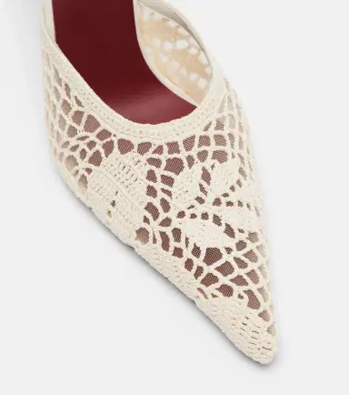 Magda Butrym Crochet and leather mules | Thumbnail 2 Magda Butrym Crochet and leather mules | Thumbnail 2