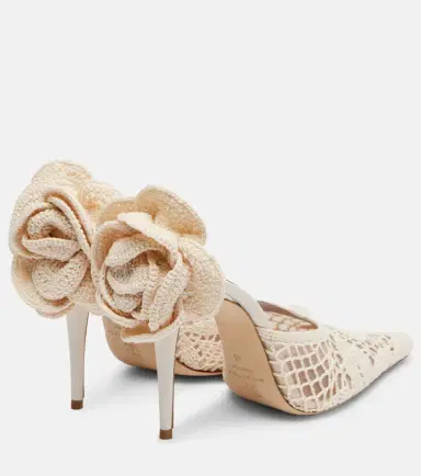 Magda Butrym Crochet and leather mules | Thumbnail 4 Magda Butrym Crochet and leather mules | Thumbnail 4