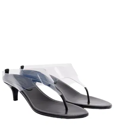 Magda Butrym 45 leather-trimmed thong sandals | Thumbnail 1 Magda Butrym 45 leather-trimmed thong sandals | Thumbnail 1