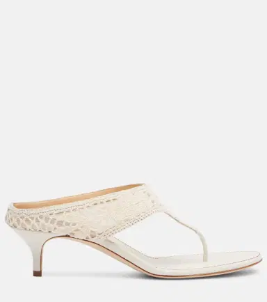 Magda Butrym 45 crochet thong sandals | Thumbnail 3 Magda Butrym 45 crochet thong sandals | Thumbnail 3