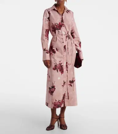 Erdem Floral cotton poplin shirt dress | Thumbnail 5 Erdem Floral cotton poplin shirt dress | Thumbnail 5