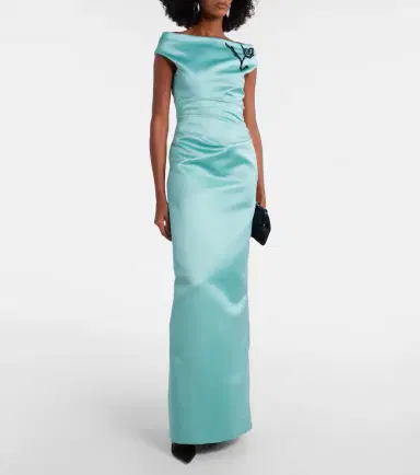 Erdem Floral off-shoulder duchesse satin gown | Thumbnail 2 Erdem Floral off-shoulder duchesse satin gown | Thumbnail 2