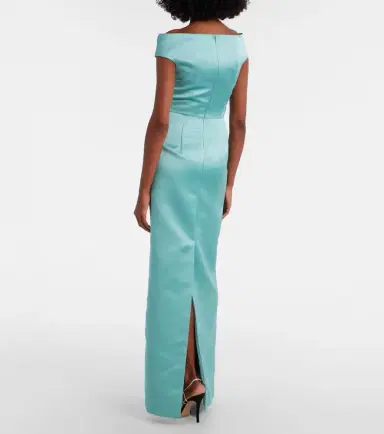 Erdem Floral off-shoulder duchesse satin gown | Thumbnail 5 Erdem Floral off-shoulder duchesse satin gown | Thumbnail 5