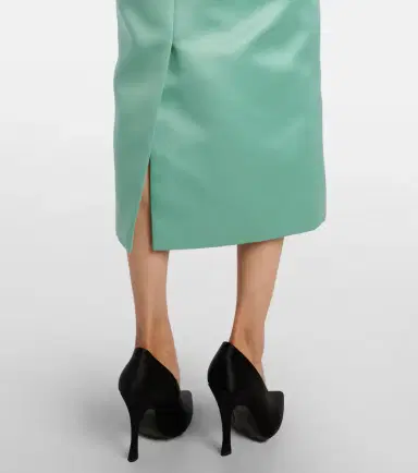 Erdem Floral belted duchesse satin midi dress | Thumbnail 6 Erdem Floral belted duchesse satin midi dress | Thumbnail 6