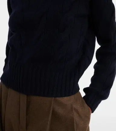 Loro Piana Napier cable-knit cashmere sweater | Thumbnail 3 Loro Piana Napier cable-knit cashmere sweater | Thumbnail 3